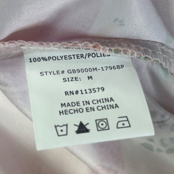 Gabby Brooke Holiday Scrub Top Womens Medium Pink New - Picture 7 of 9